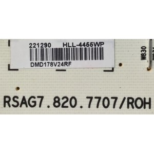 KIT DE TARJETAS PARA TV HISENSE / MAIN 222279 / RSAG7.820.7412/ROH / FUENTE 221290 / RSAG7.820.7707/ROH / T-CON 6871L-5435A / 6870C-5743A / PANEL LC600EGY(SK)(M3) / MODELO 60DU6070